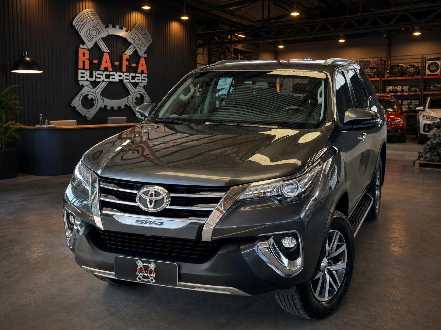 Toyota Hilux SW4 2020 usada como referência visual das peças disponíveis
